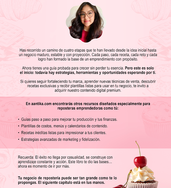 Éxito Repostero en 4 Etapas